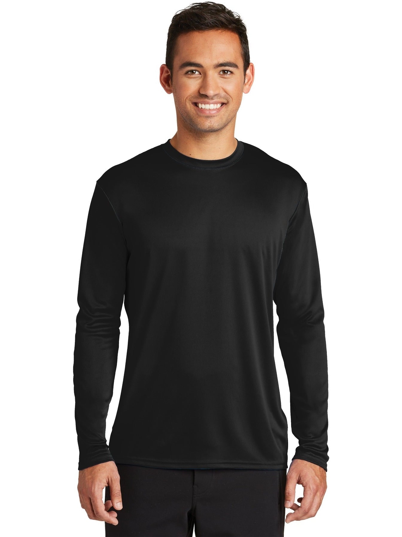 no-logo Port & Company Long Sleeve Performance Tee-Regular-Port & Company-Thread Logic