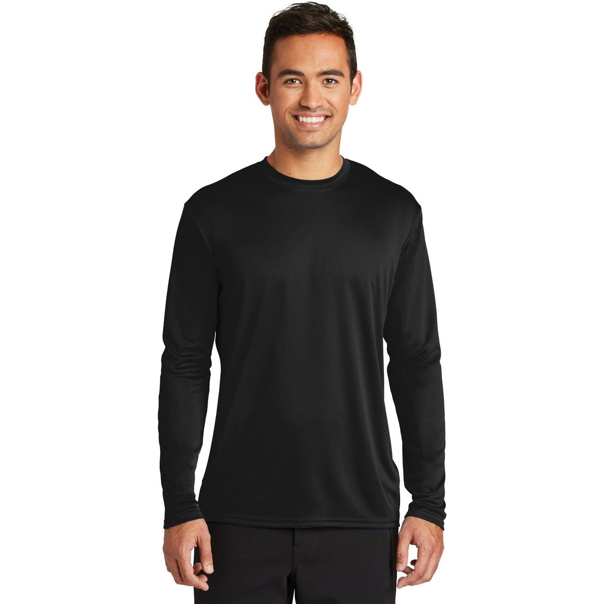 no-logo Port & Company Long Sleeve Performance Tee-Regular-Port & Company-Thread Logic