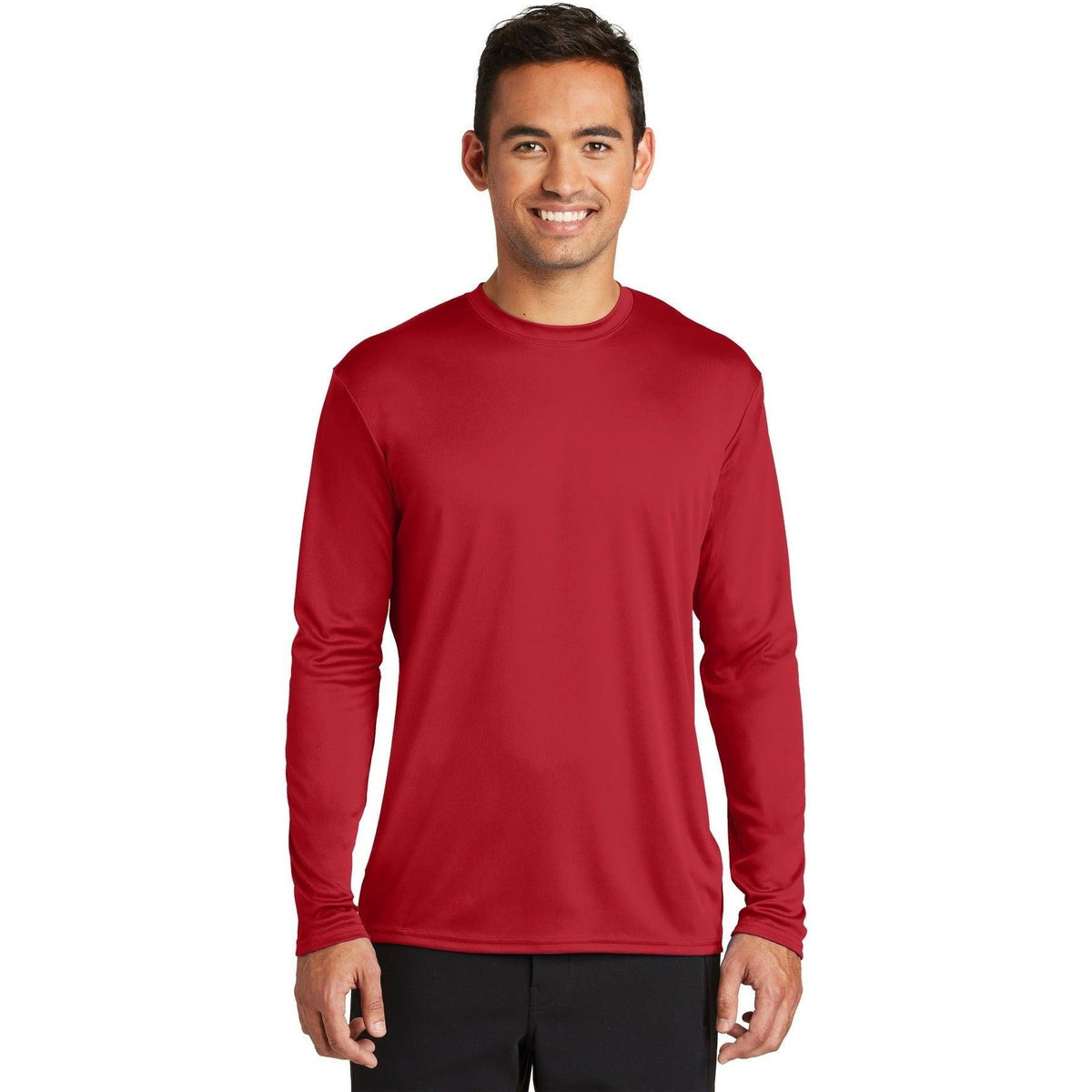 no-logo Port & Company Long Sleeve Performance Tee-Regular-Port & Company-Thread Logic