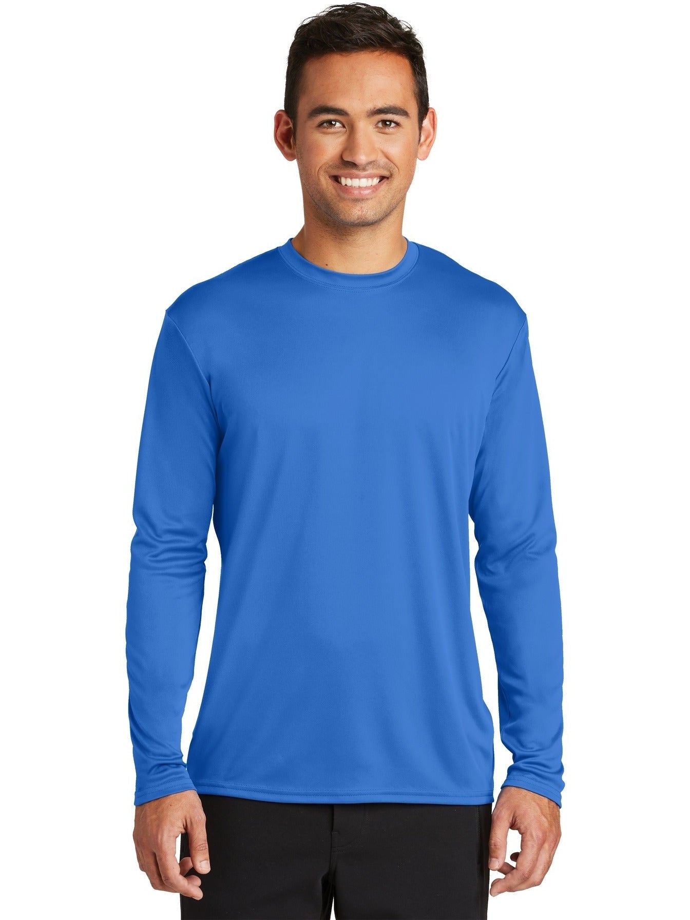 no-logo Port & Company Long Sleeve Performance Tee-Regular-Port & Company-Thread Logic