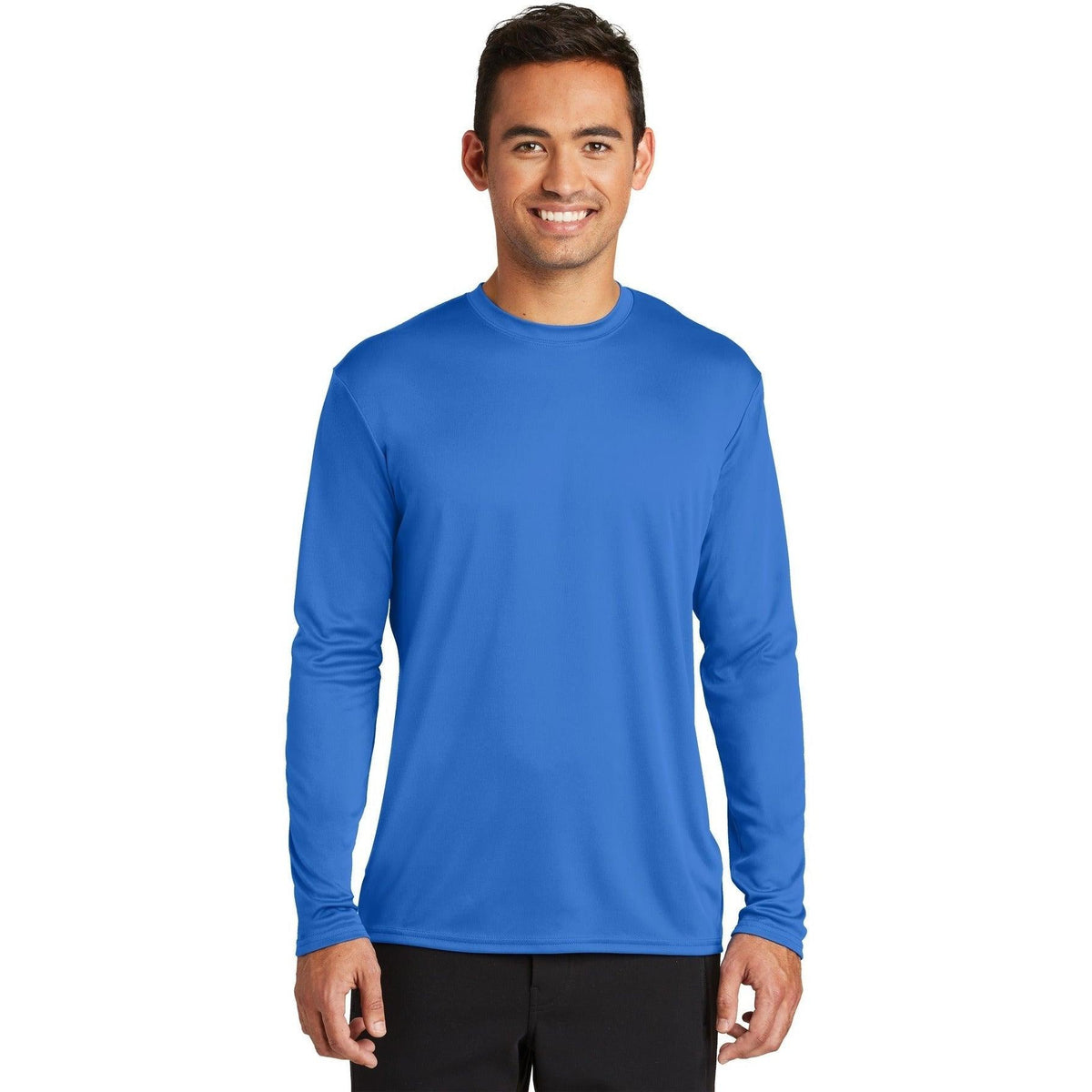 no-logo Port & Company Long Sleeve Performance Tee-Regular-Port & Company-Thread Logic