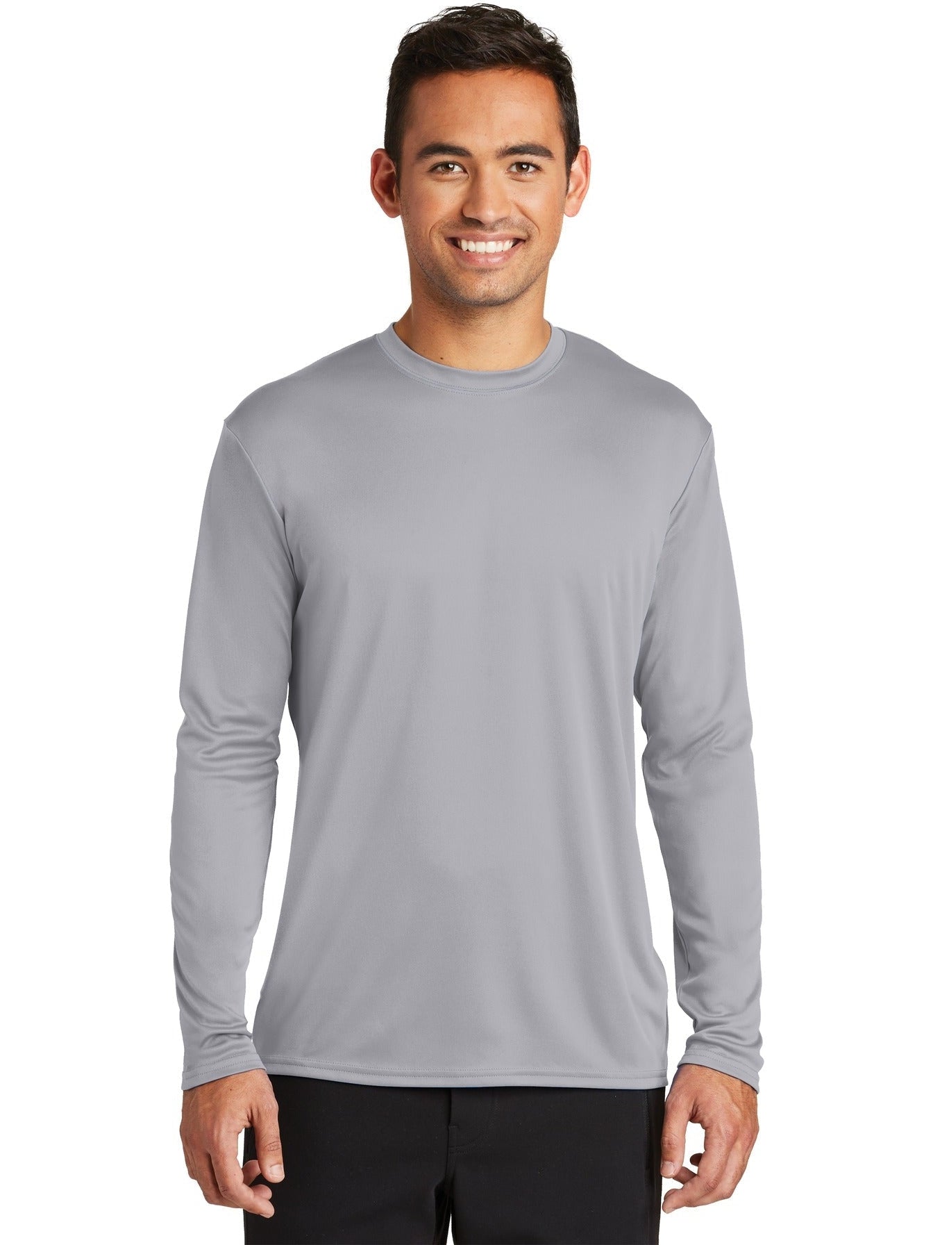 no-logo Port & Company Long Sleeve Performance Tee-Regular-Port & Company-Thread Logic
