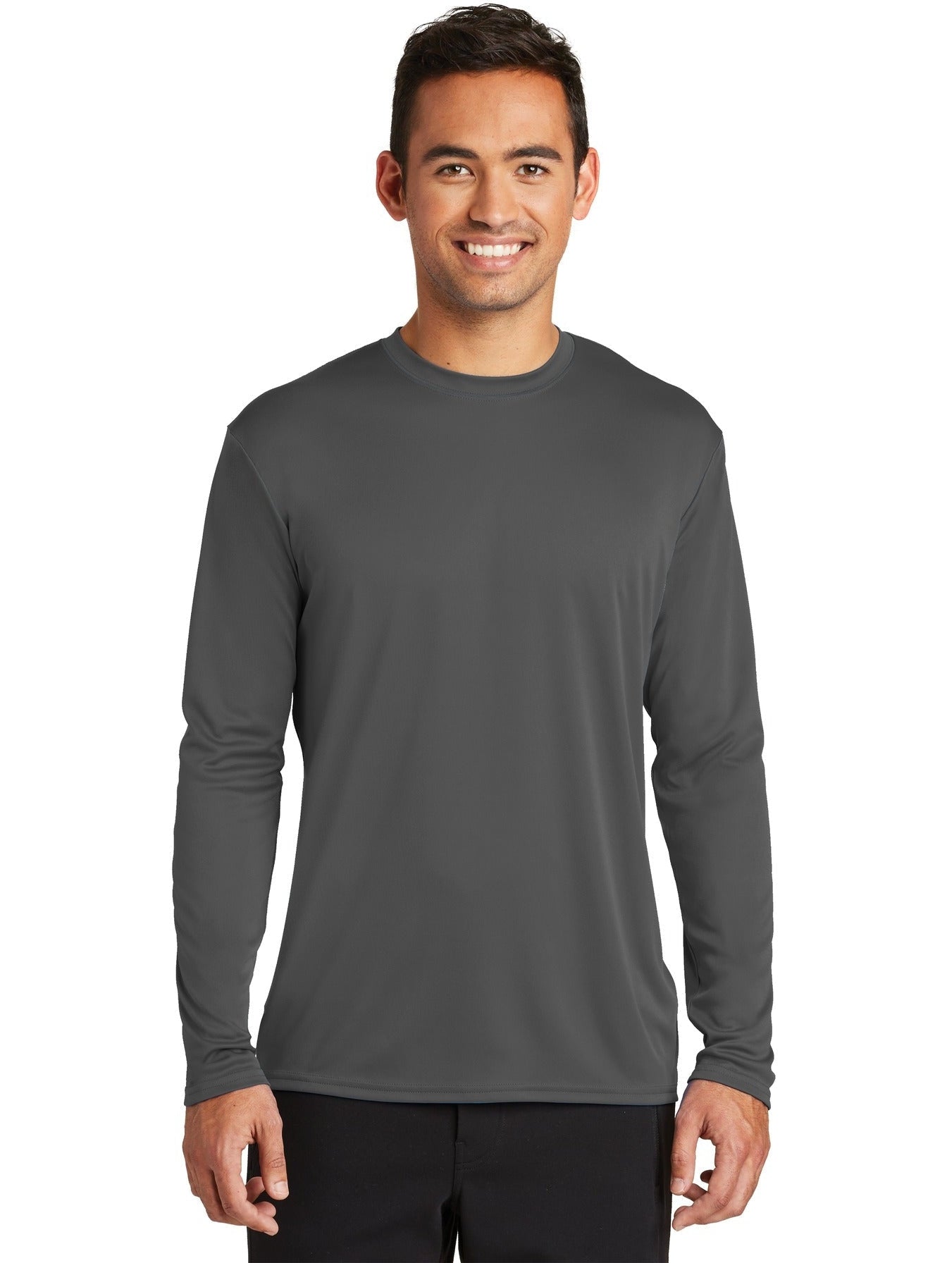 no-logo Port & Company Long Sleeve Performance Tee-Regular-Port & Company-Thread Logic