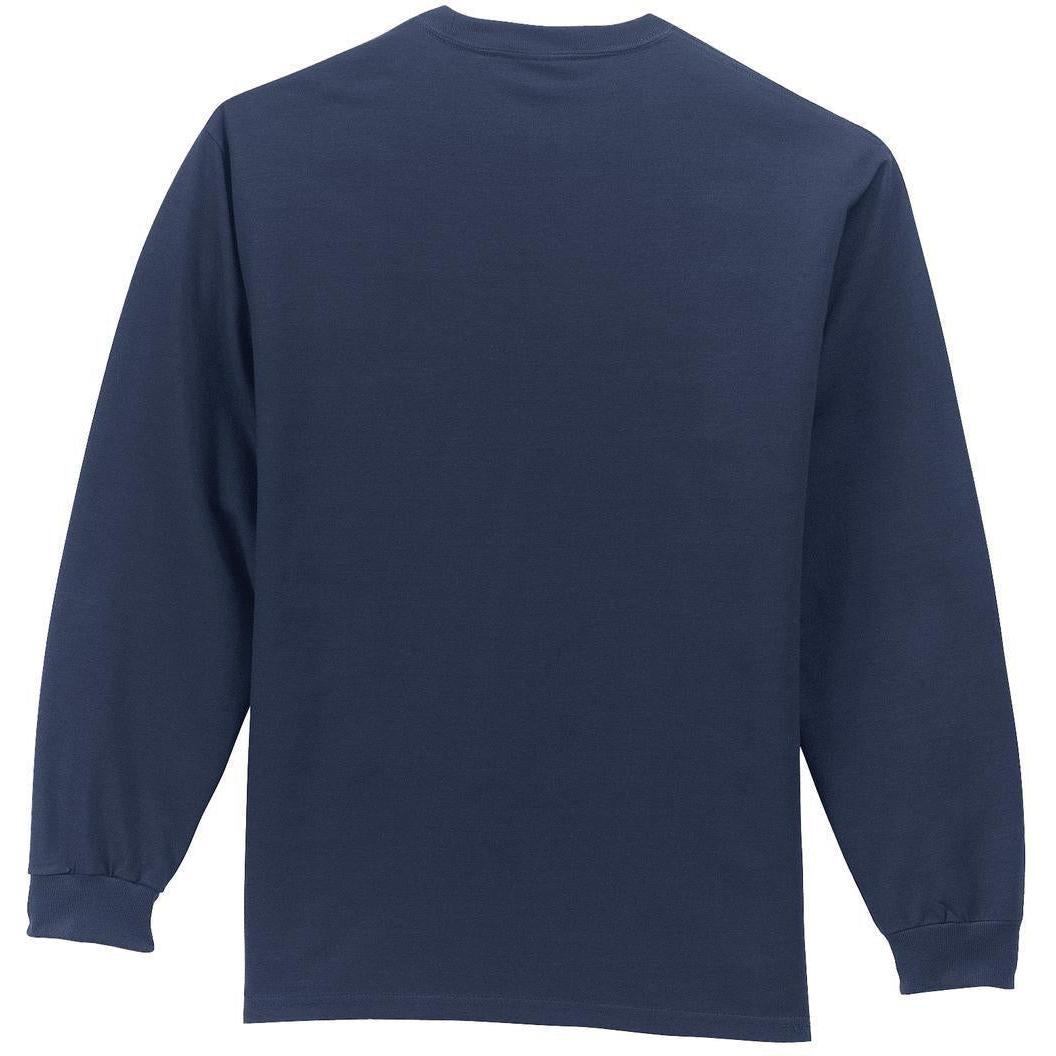no-logo Port & Company Long Sleeve T-Shirt with Pocket-Regular-Port & Company-Thread Logic