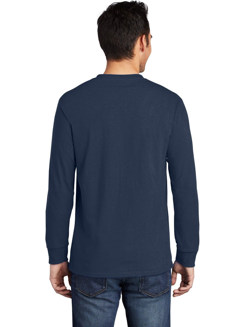 no-logo Port & Company Long Sleeve T-Shirt with Pocket-Regular-Port & Company-Thread Logic