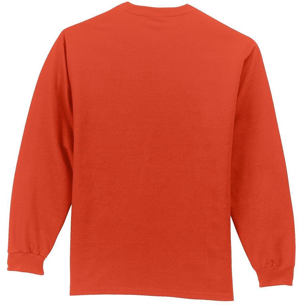 no-logo Port & Company Long Sleeve T-Shirt with Pocket-Regular-Port & Company-Thread Logic