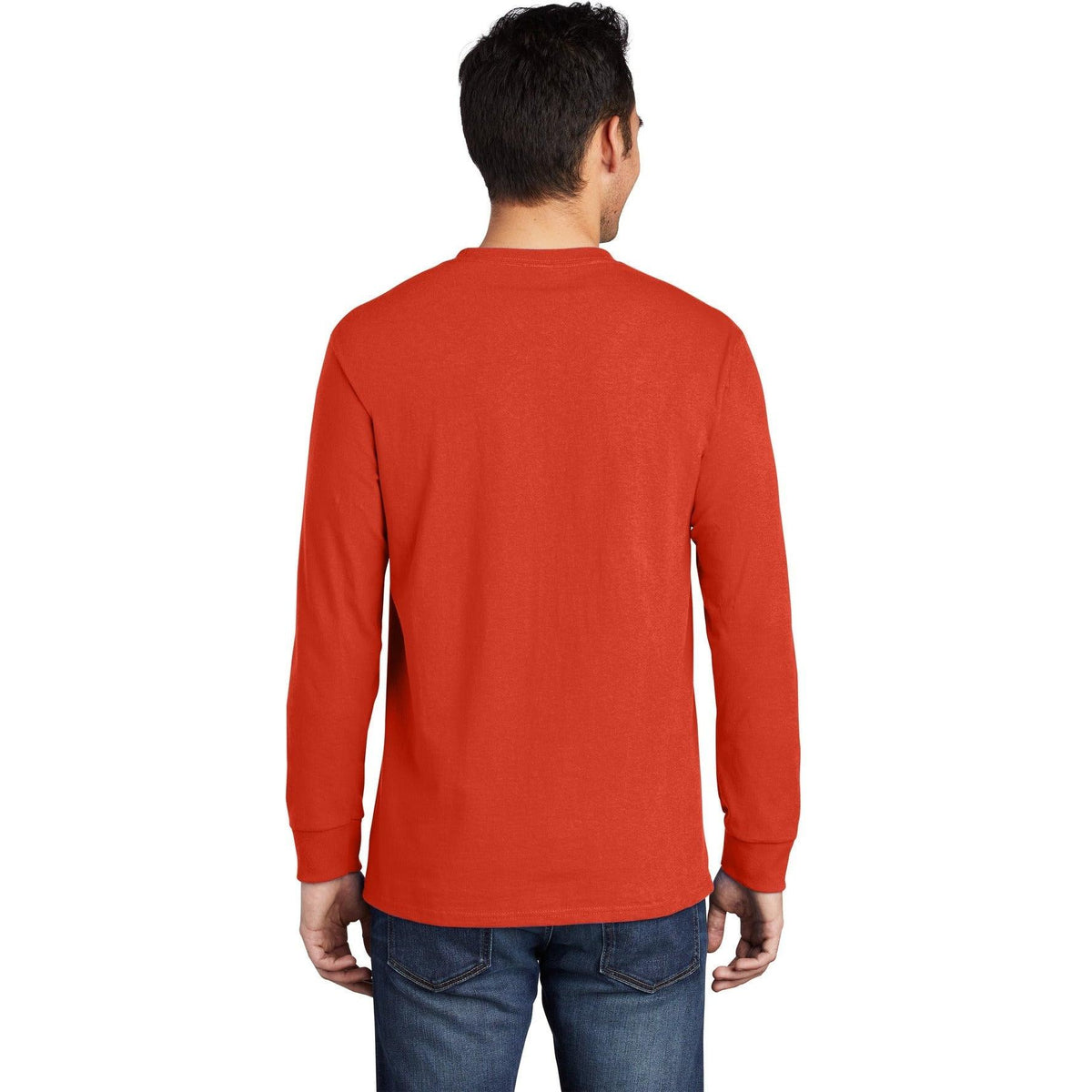 no-logo Port & Company Long Sleeve T-Shirt with Pocket-Regular-Port & Company-Thread Logic
