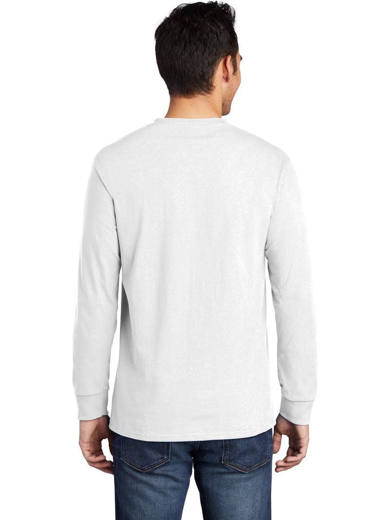 no-logo Port & Company Long Sleeve T-Shirt with Pocket-Regular-Port & Company-Thread Logic