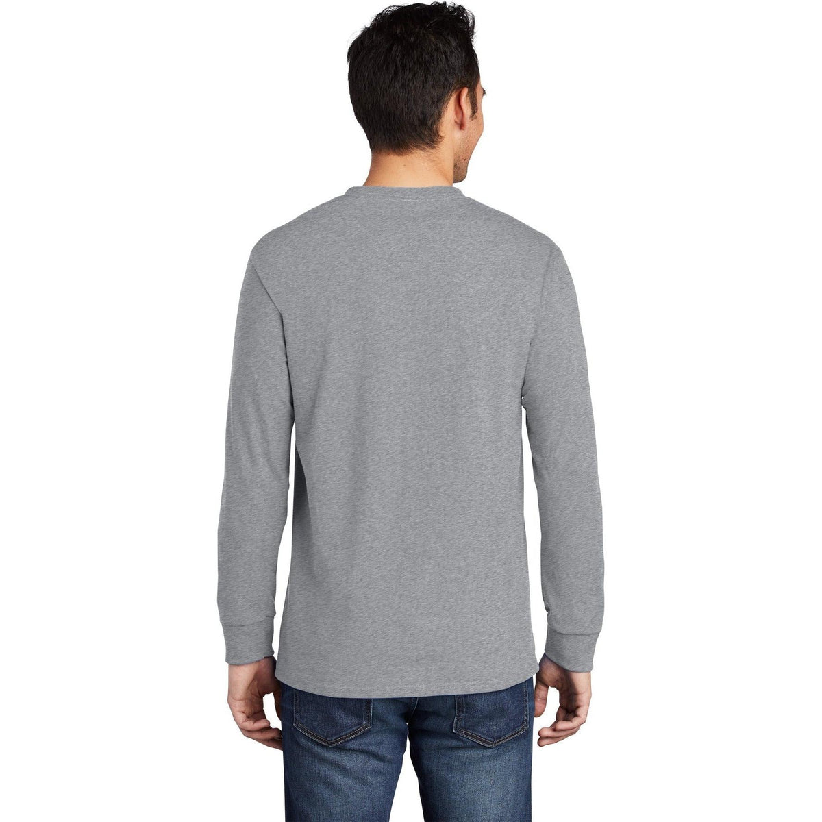 no-logo Port & Company Long Sleeve T-Shirt with Pocket-Regular-Port & Company-Thread Logic