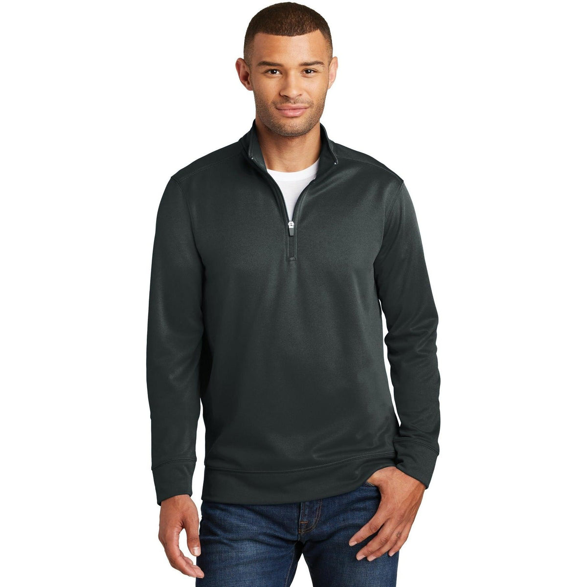 no-logo Port & Company Performance Fleece 1/4-Zip Pullover Sweatshirt-Regular-Port & Company-Thread Logic