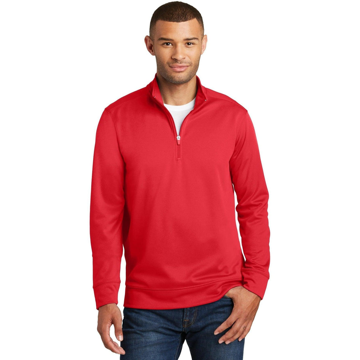 no-logo Port & Company Performance Fleece 1/4-Zip Pullover Sweatshirt-Regular-Port & Company-Thread Logic
