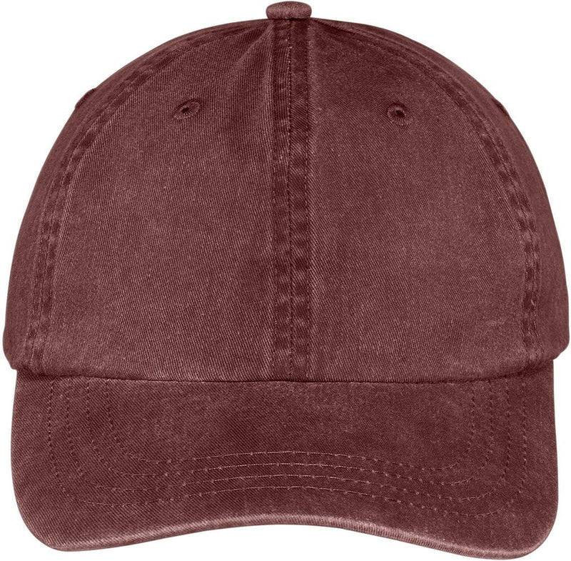 Port & Company Pigment-Dyed Cap-Regular-Port & Company-Maroon-OSFA-Thread Logic 