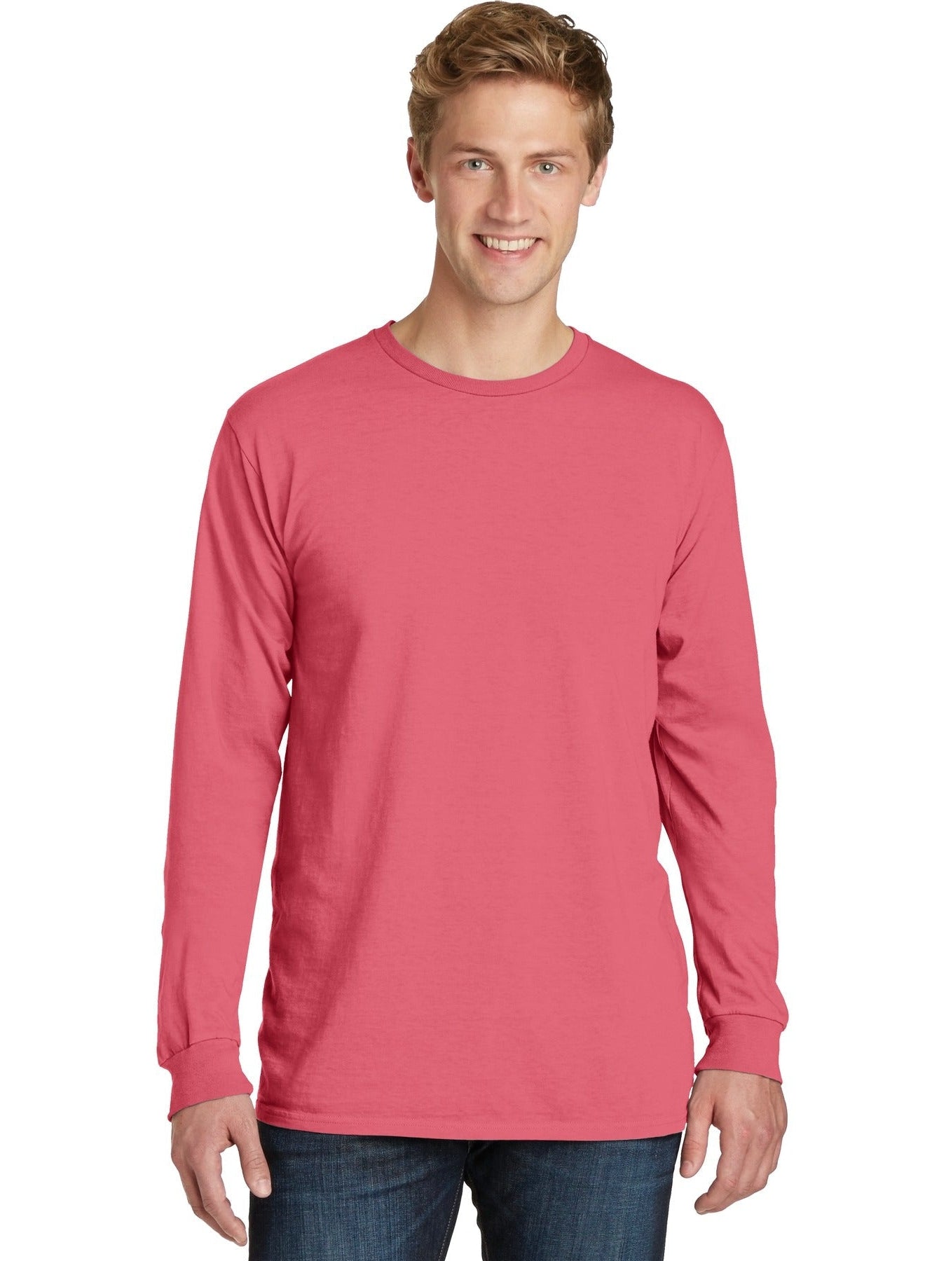 no-logo Port & Company Pigment-Dyed Long Sleeve Tee-Regular-Port & Company-Thread Logic