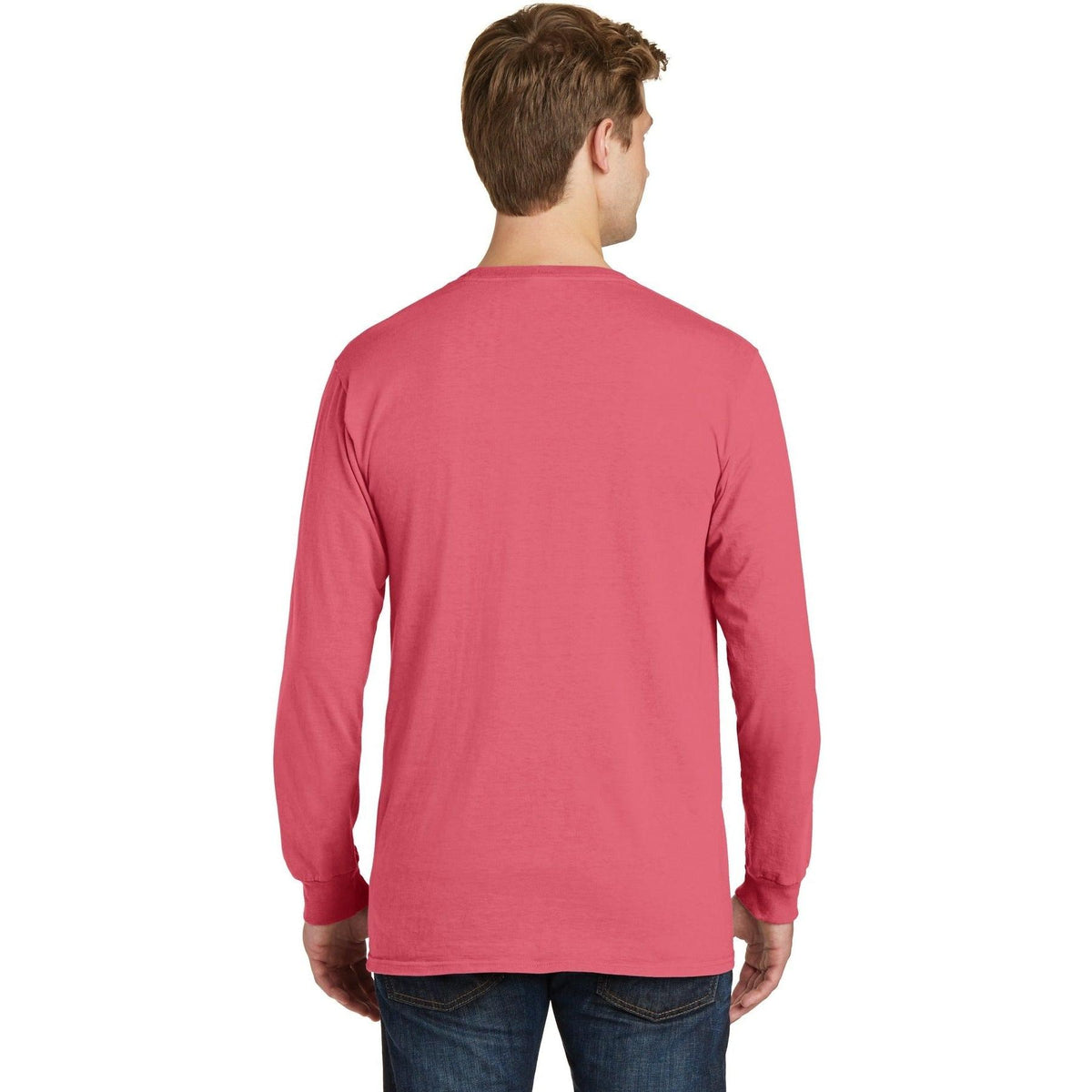 no-logo Port & Company Pigment-Dyed Long Sleeve Tee-Regular-Port & Company-Thread Logic