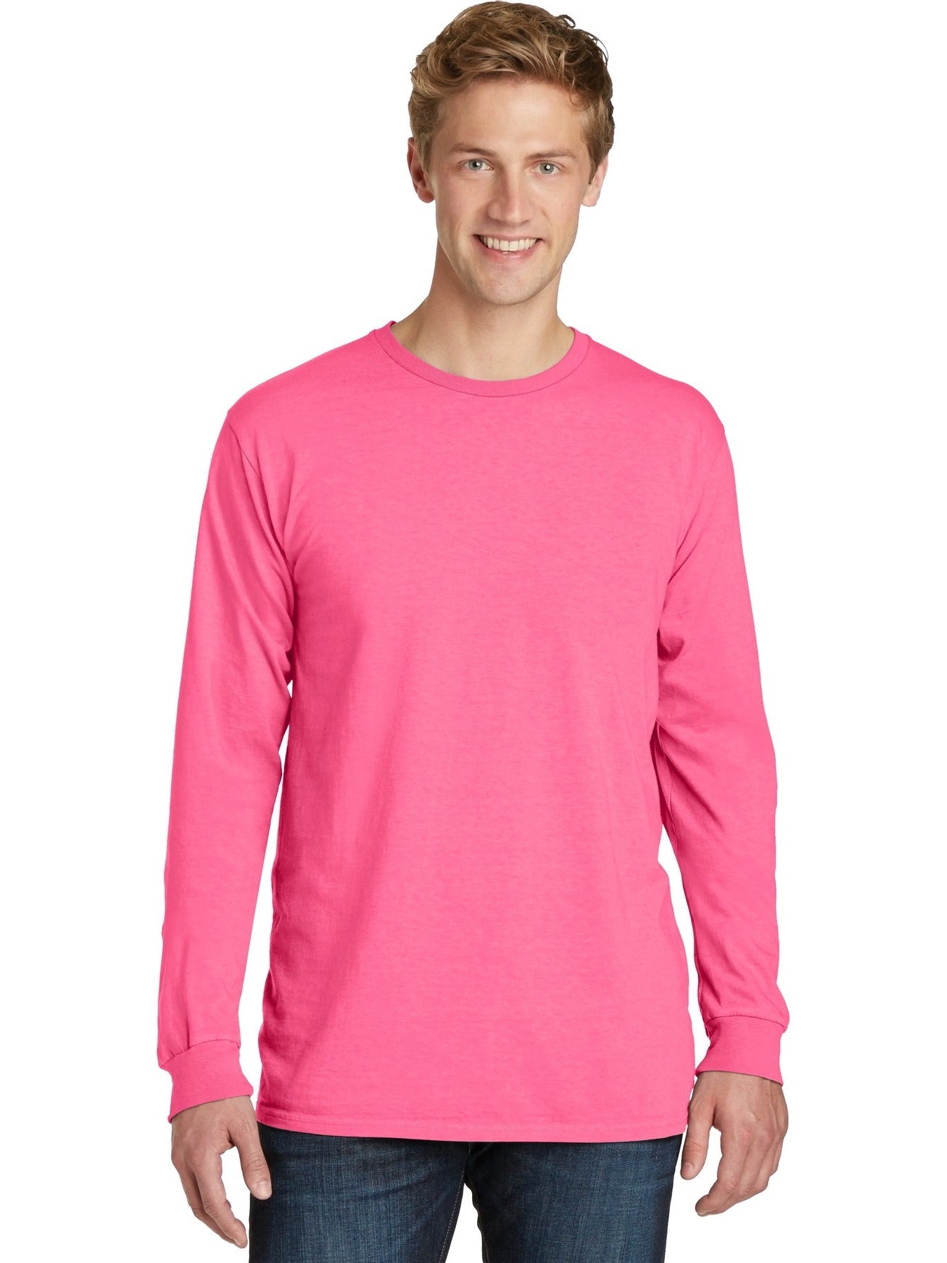 no-logo Port & Company Pigment-Dyed Long Sleeve Tee-Regular-Port & Company-Thread Logic