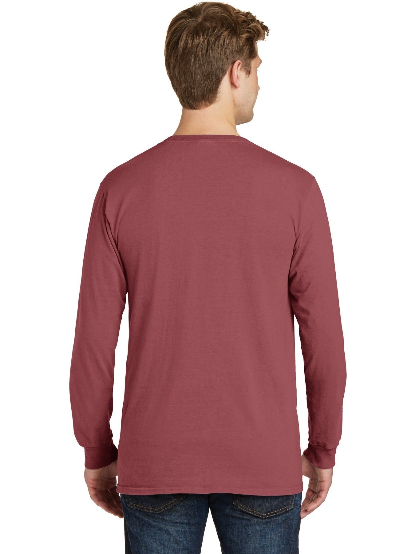 no-logo Port & Company Pigment-Dyed Long Sleeve Tee-Regular-Port & Company-Thread Logic