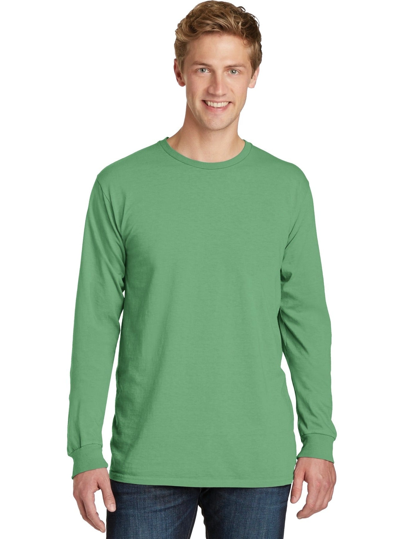 no-logo Port & Company Pigment-Dyed Long Sleeve Tee-Regular-Port & Company-Thread Logic
