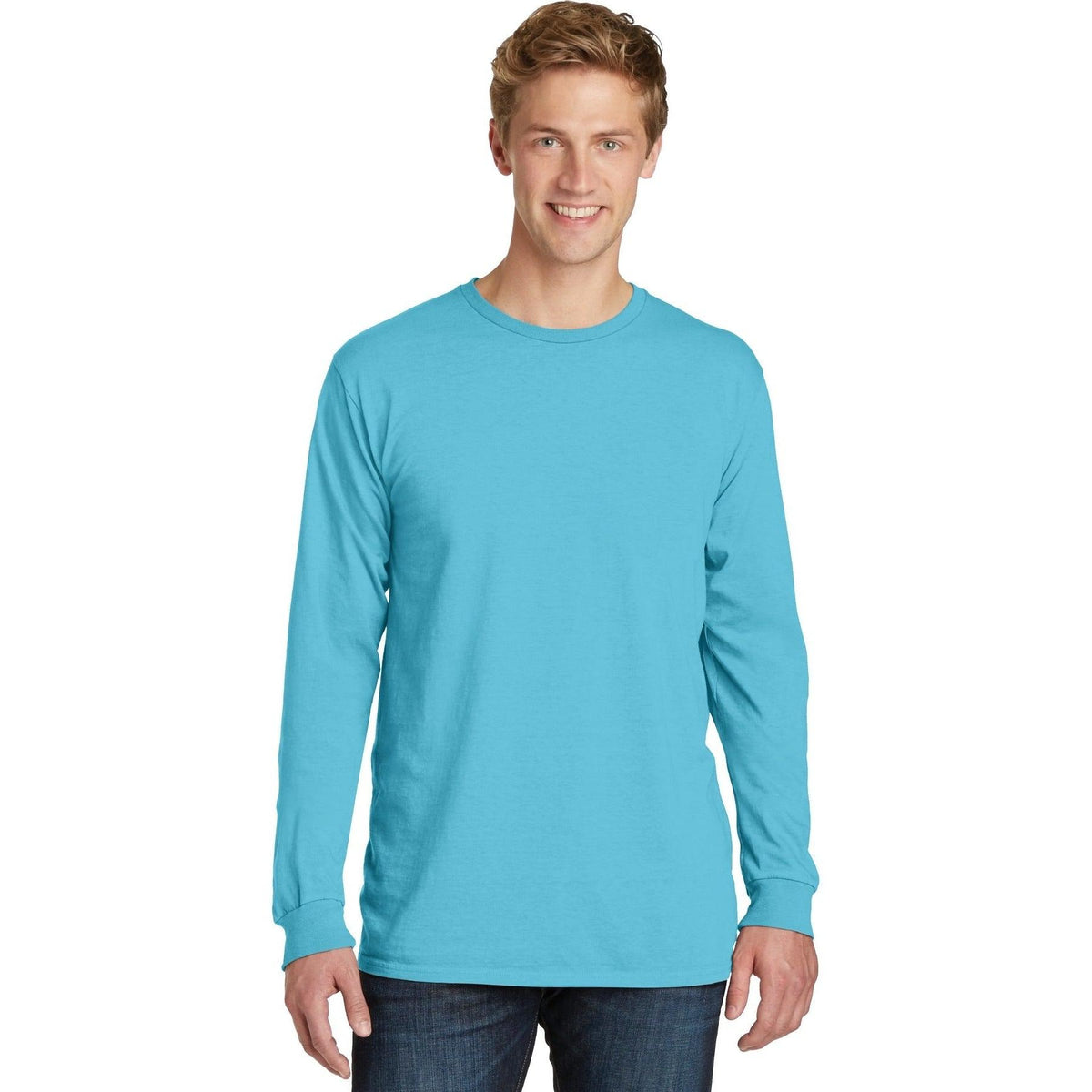 no-logo Port & Company Pigment-Dyed Long Sleeve Tee-Regular-Port & Company-Thread Logic