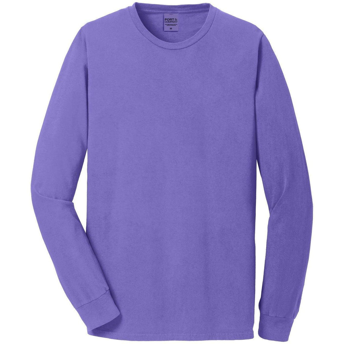 no-logo Port & Company Pigment-Dyed Long Sleeve Tee-Regular-Port & Company-Amethyst-S-Thread Logic