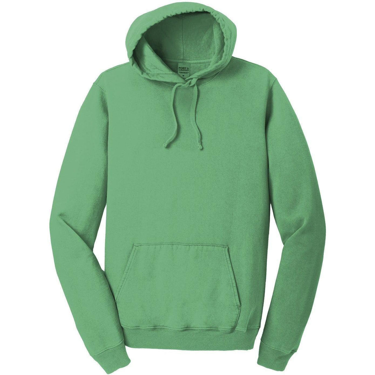 logo-left Port & Company Pigment-Dyed Pullover Hooded Sweatshirt-Hoodies-Port & Company-Safari-S-Thread Logic