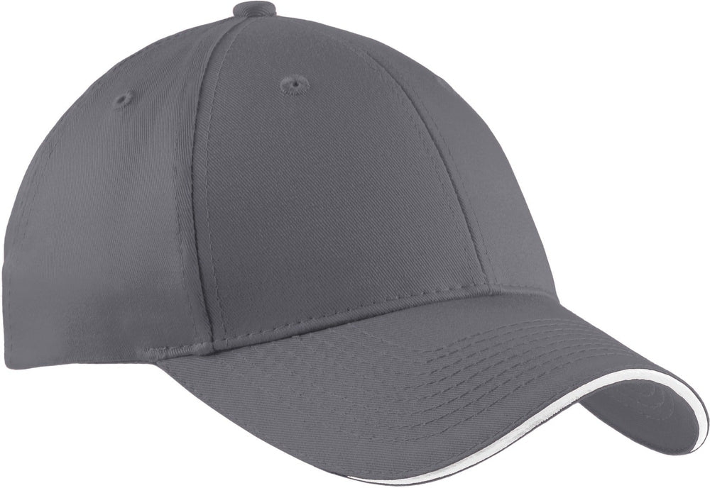 no-logo Port & Company Sandwich Bill Cap-Regular-Port & Company-Thread Logic no-logo