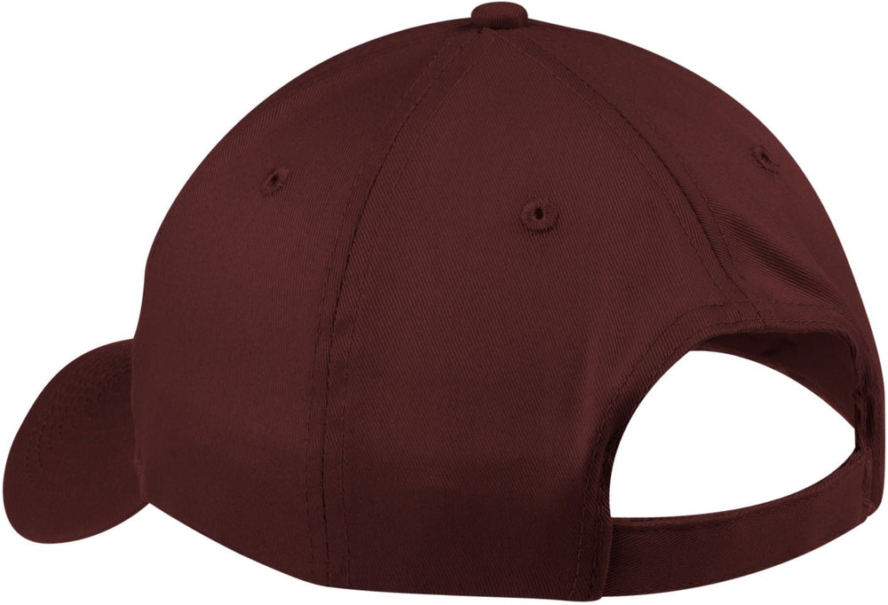 no-logo Port & Company Six-Panel Twill Cap-Regular-Port & Company-Thread Logic 