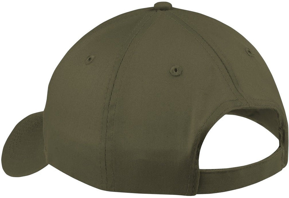 no-logo Port & Company Six-Panel Twill Cap-Regular-Port & Company-Thread Logic 