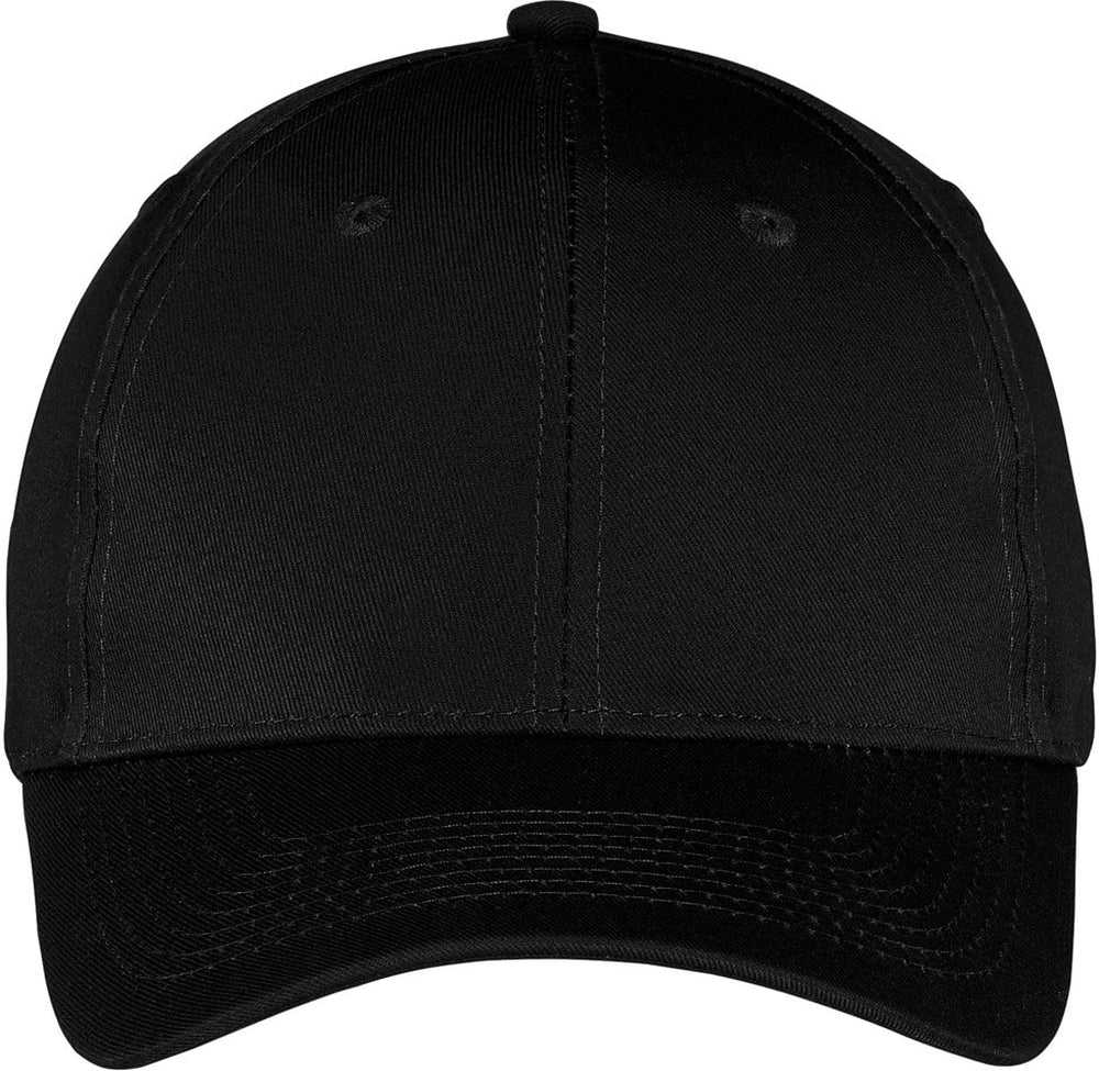 Port & Company Six-Panel Twill Cap-Regular-Port & Company-Black-OSFA-Thread Logic 