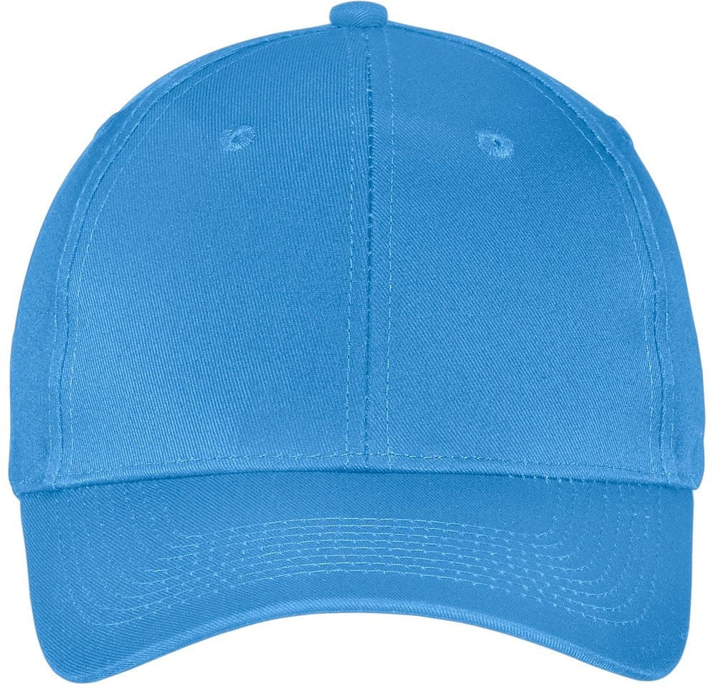 Port & Company Six-Panel Twill Cap-Regular-Port & Company-Carolina Blue-OSFA-Thread Logic 
