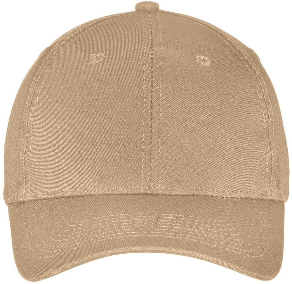 Port & Company Six-Panel Twill Cap-Regular-Port & Company-Khaki-OSFA-Thread Logic 