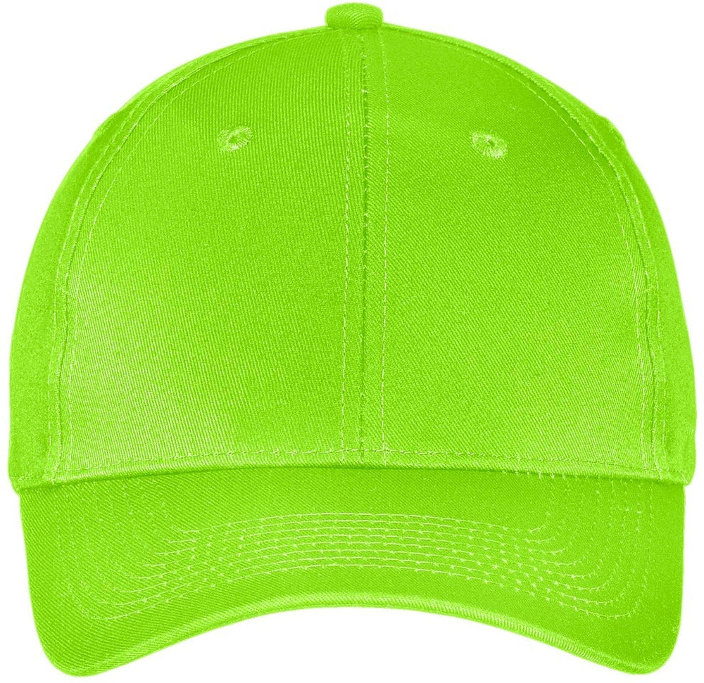 Port & Company Six-Panel Twill Cap-Regular-Port & Company-Lime-OSFA-Thread Logic 