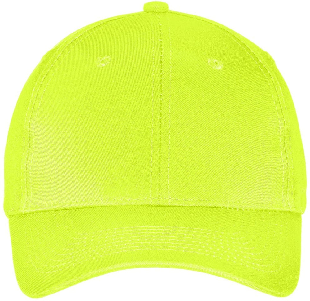 Port & Company Six-Panel Twill Cap-Regular-Port & Company-Neon Yellow-OSFA-Thread Logic 