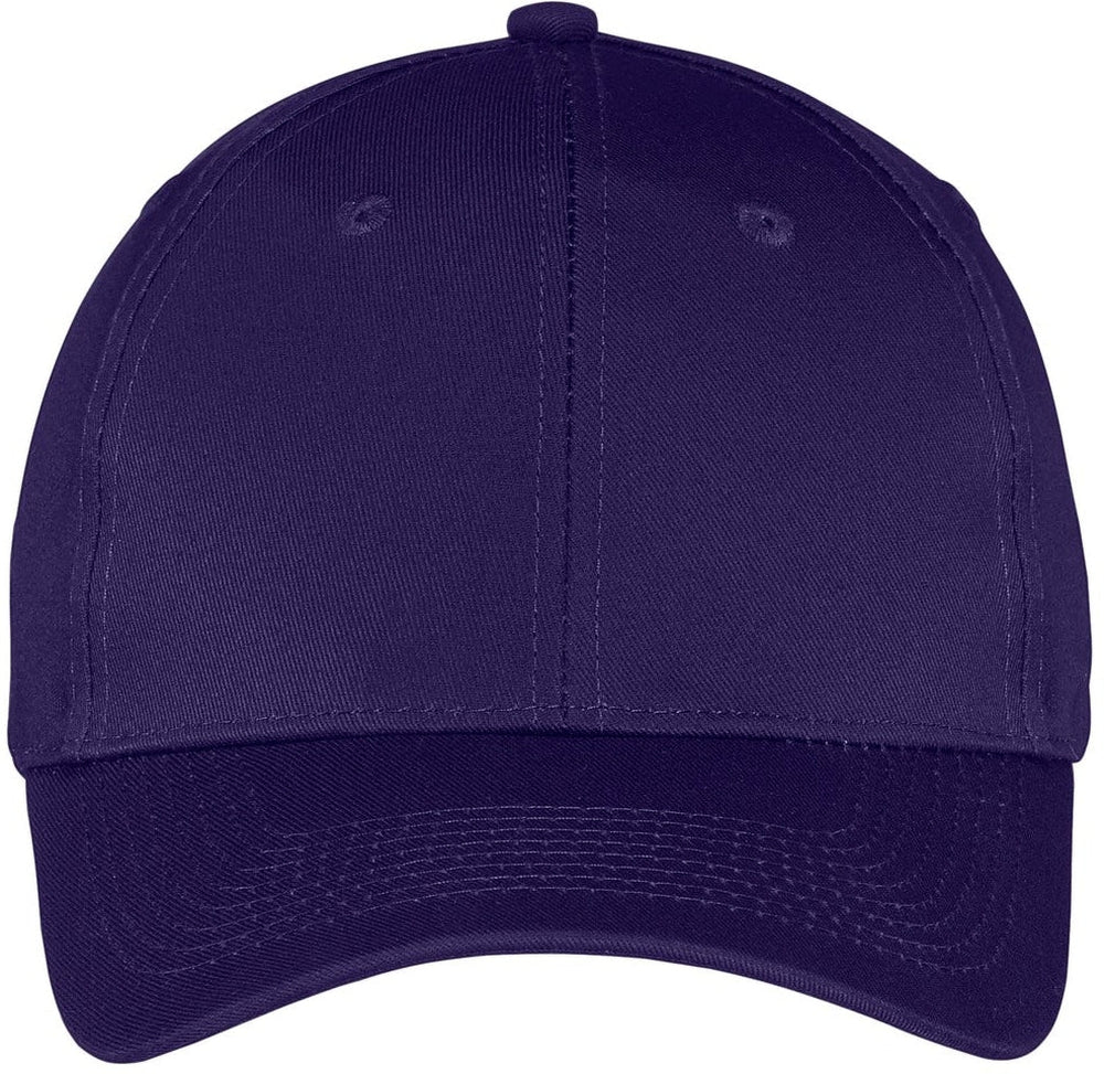 Port & Company Six-Panel Twill Cap-Regular-Port & Company-Purple-OSFA-Thread Logic 