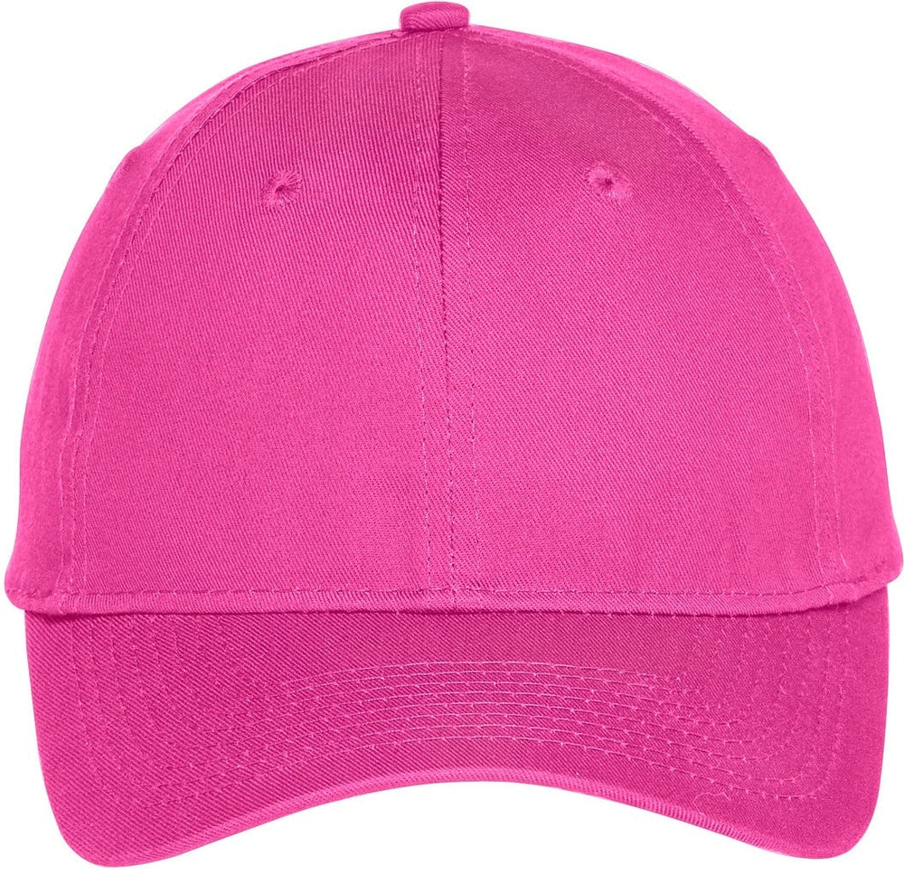 Port & Company Six-Panel Unstructured Twill Cap-Regular-Port & Company-Sangria-OSFA-Thread Logic 