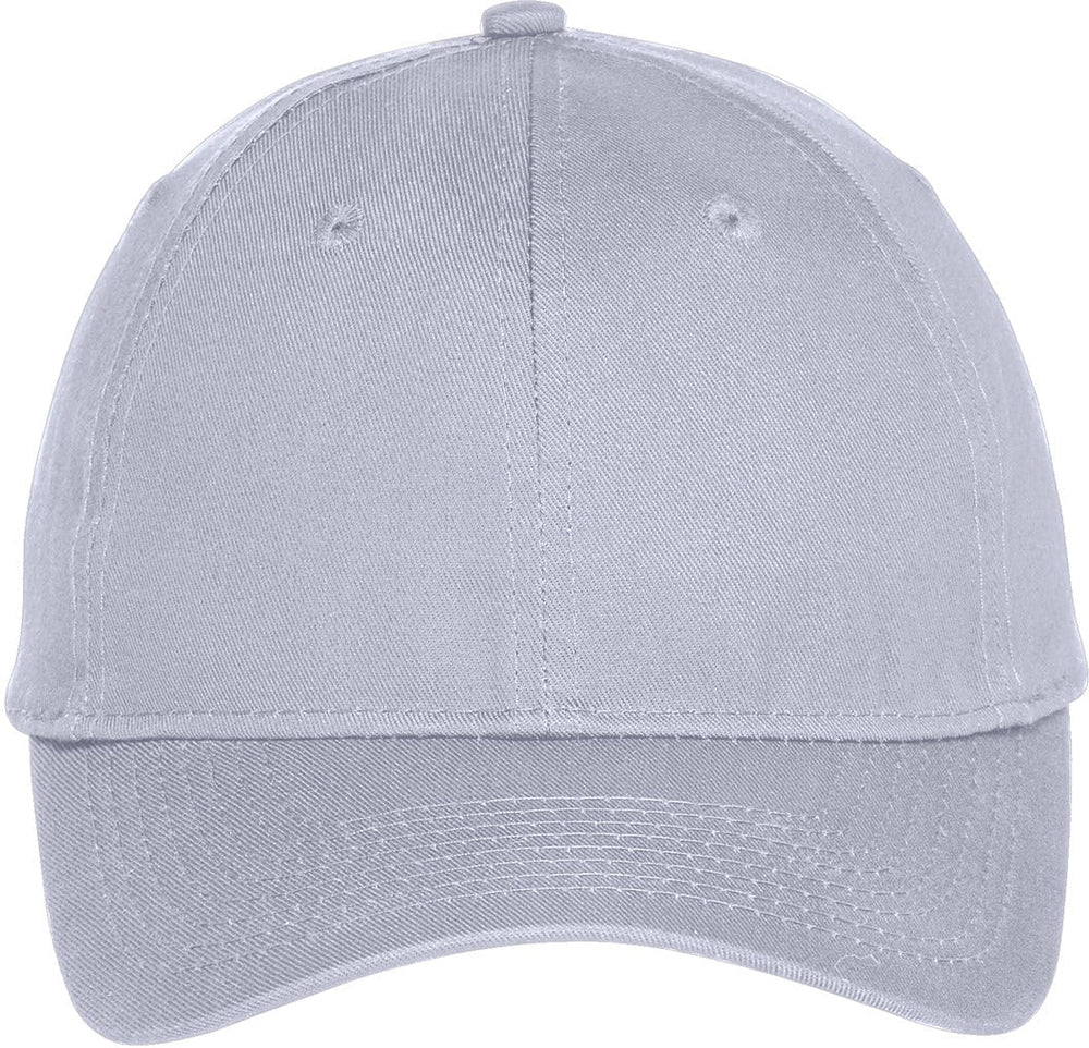 Port & Company Six-Panel Unstructured Twill Cap-Regular-Port & Company-Silver-OSFA-Thread Logic 