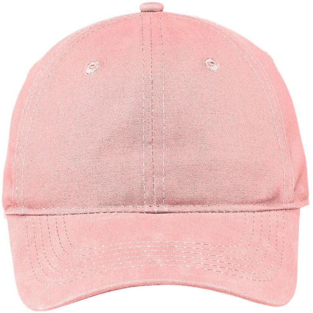 no-logo Port & Company Soft Brushed Canvas Cap-Regular-Port & Company-Light Pink-OSFA-Thread Logic 