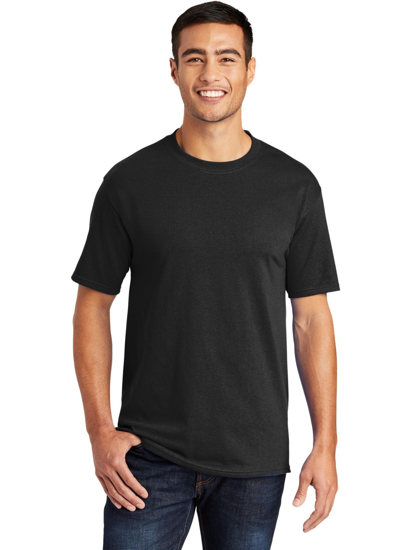 no-logo Port & Company Tall Core Blend Tee-Regular-Port & Company-Thread Logic