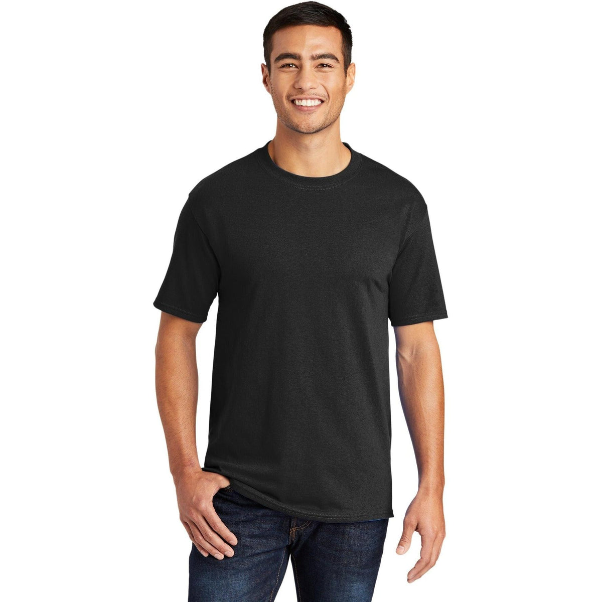 no-logo Port & Company Tall Core Blend Tee-Polos-Port & Company-Thread Logic