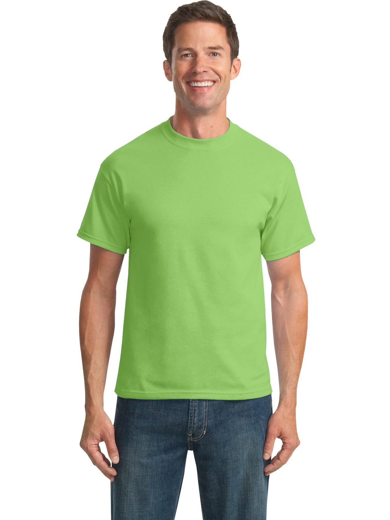 no-logo Port & Company Tall Core Blend Tee-Regular-Port & Company-Thread Logic