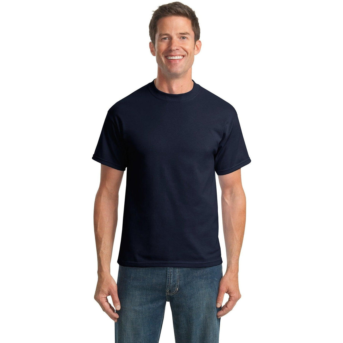 no-logo Port & Company Tall Core Blend Tee-Polos-Port & Company-Thread Logic