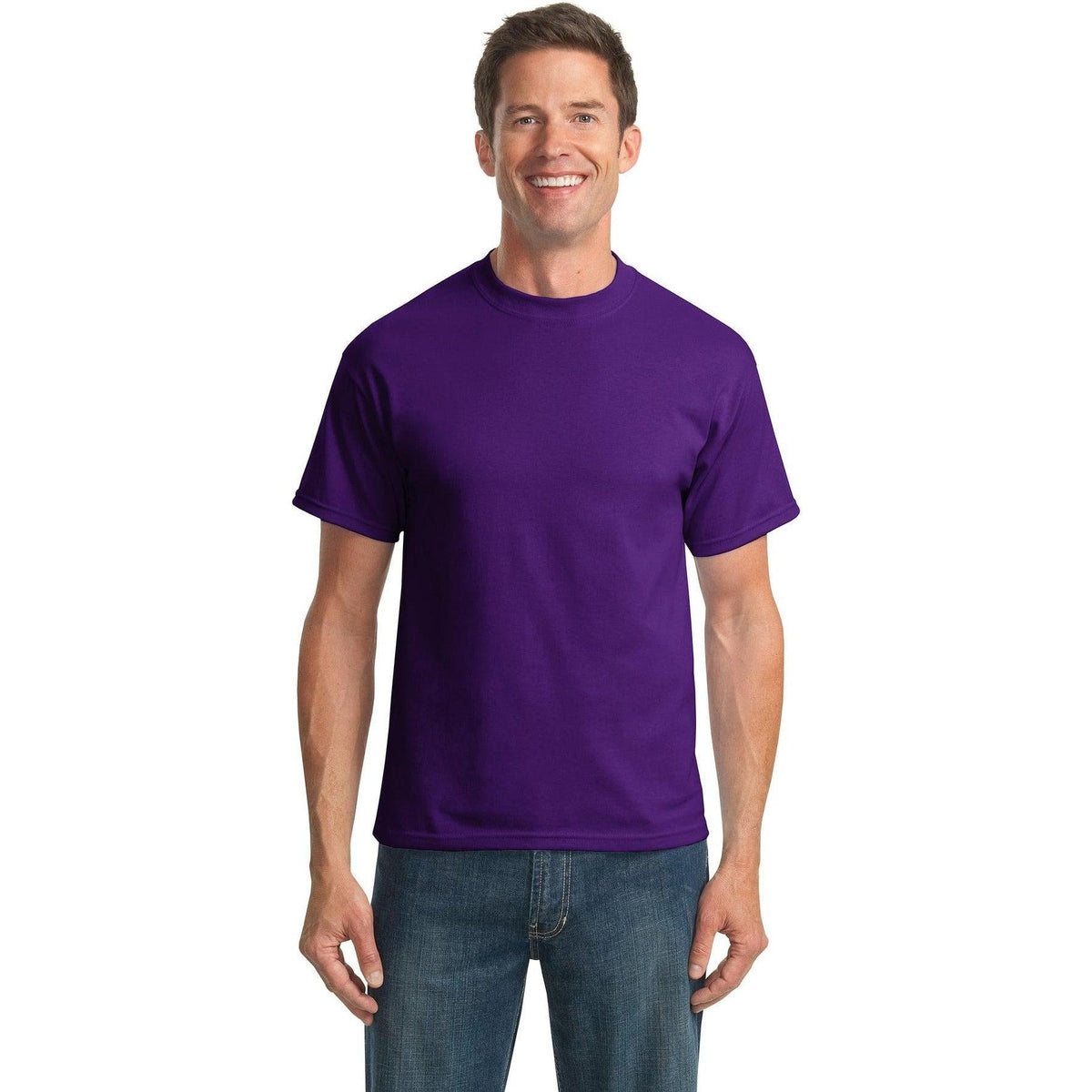no-logo Port & Company Tall Core Blend Tee-Polos-Port & Company-Thread Logic