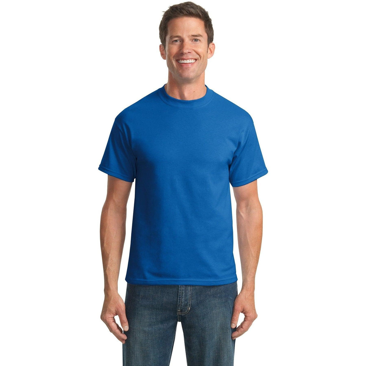 no-logo Port & Company Tall Core Blend Tee-Polos-Port & Company-Thread Logic