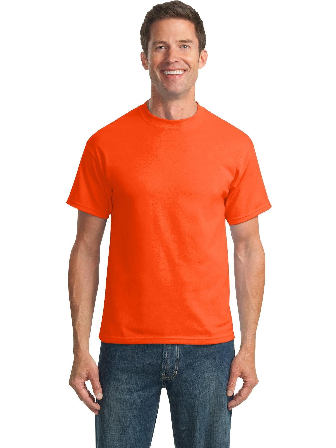 no-logo Port & Company Tall Core Blend Tee-Regular-Port & Company-Thread Logic