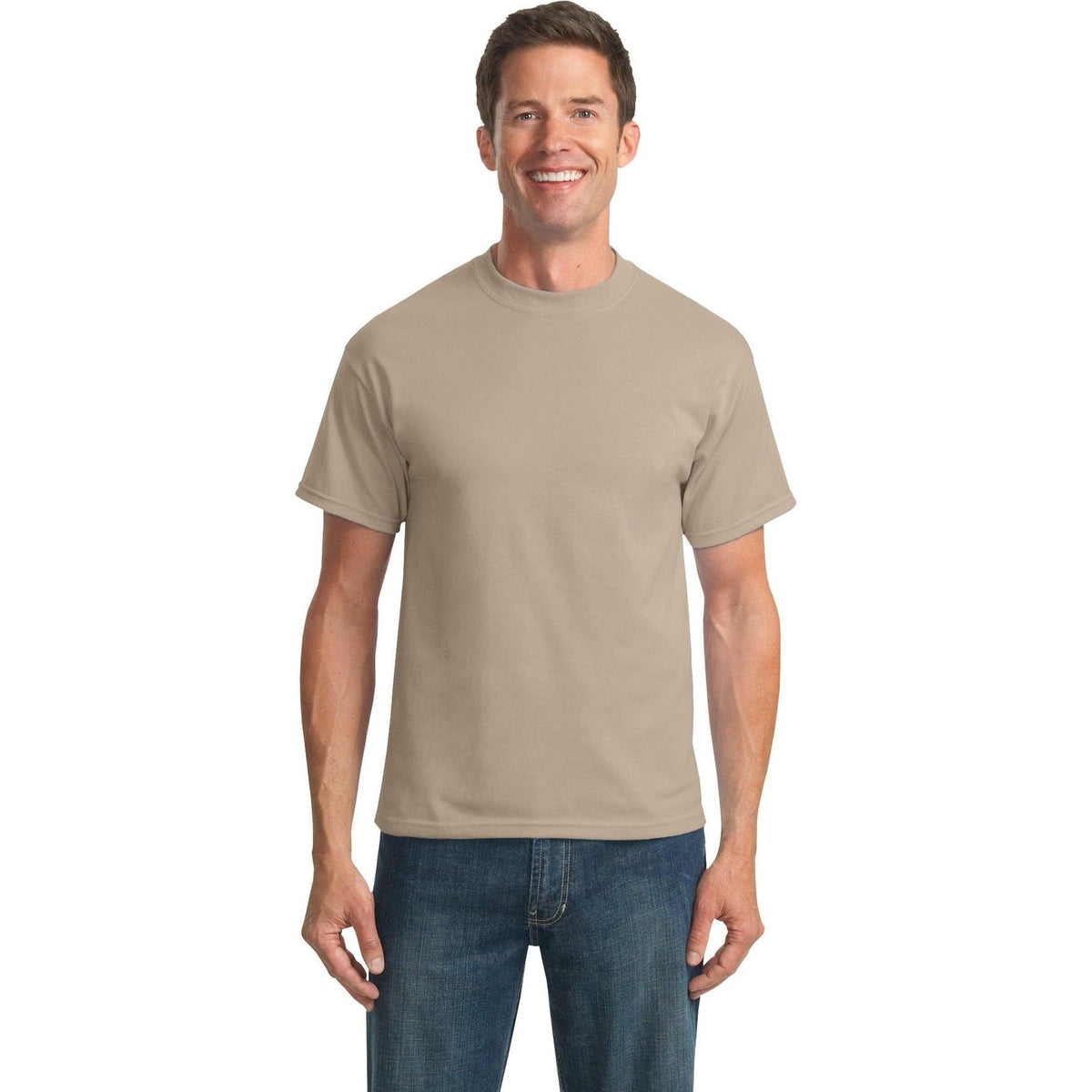no-logo Port & Company Tall Core Blend Tee-Polos-Port & Company-Thread Logic