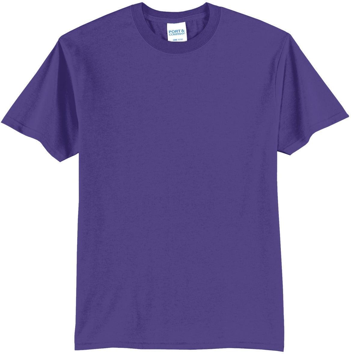 Port & Company PC55T T-Shirt with Custom Embroidery
