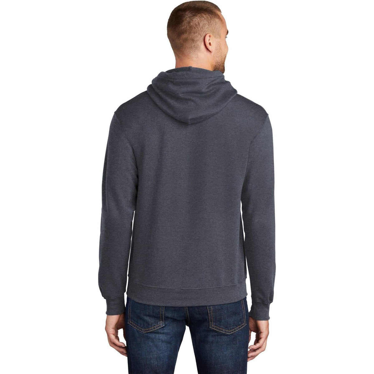 no-logo Port & Company Tall Core Fleece Pullover Hooded Sweatshirt-Regular-Port & Company-Thread Logic