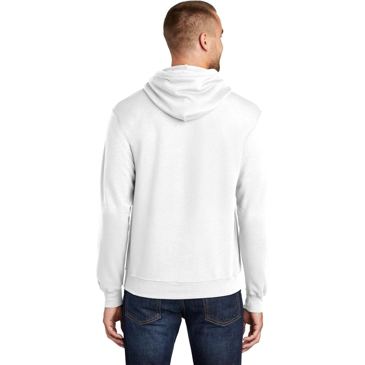 no-logo Port & Company Tall Core Fleece Pullover Hooded Sweatshirt-Regular-Port & Company-Thread Logic