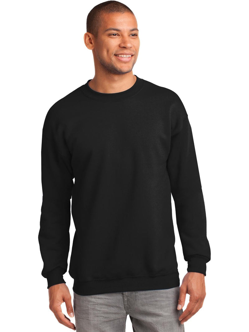 no-logo Port & Company Tall Essential Fleece Crewneck Sweatshirt-Regular-Port & Company-Thread Logic