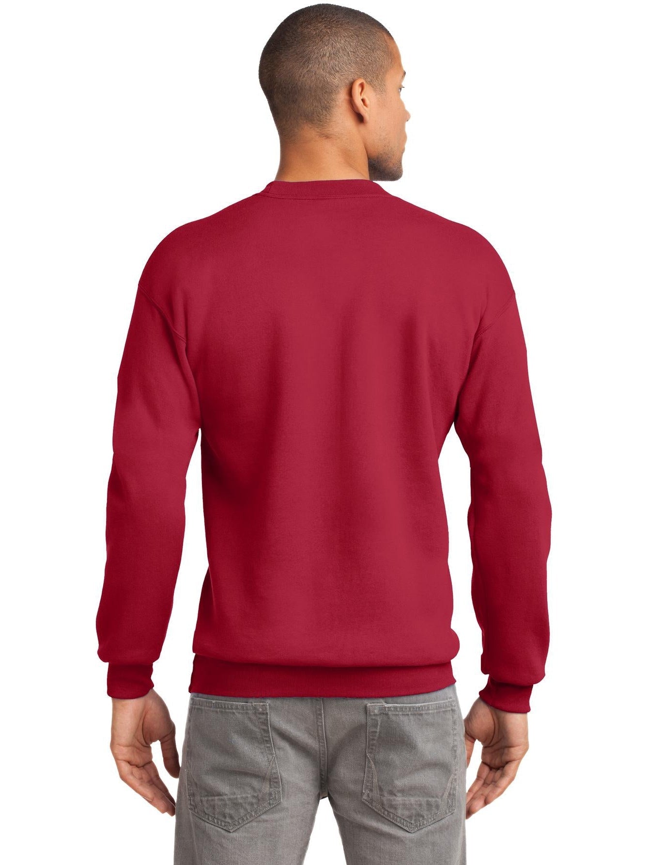 no-logo Port & Company Tall Essential Fleece Crewneck Sweatshirt-Regular-Port & Company-Thread Logic