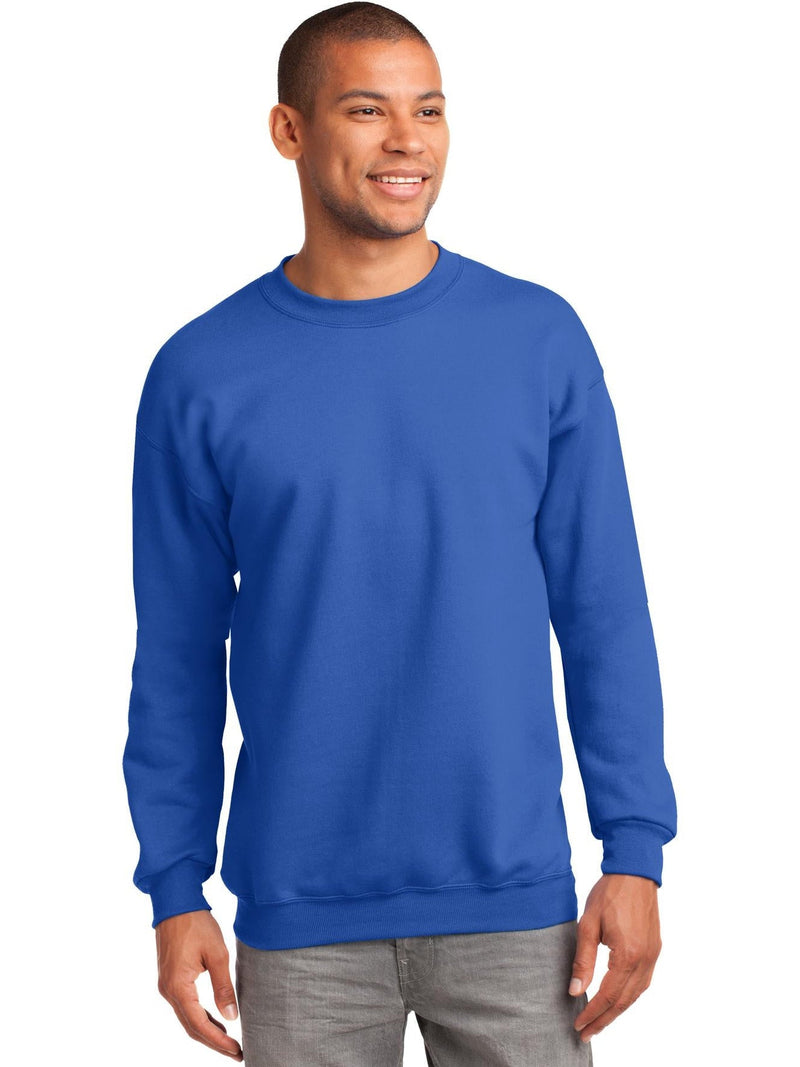 no-logo Port & Company Tall Essential Fleece Crewneck Sweatshirt-Regular-Port & Company-Thread Logic